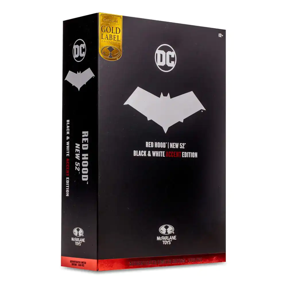 DC Multiverse Actionfigur Red Hood (The New 52) Black &amp; White Accent Edition (Gold Label) 18 cm Produktfoto