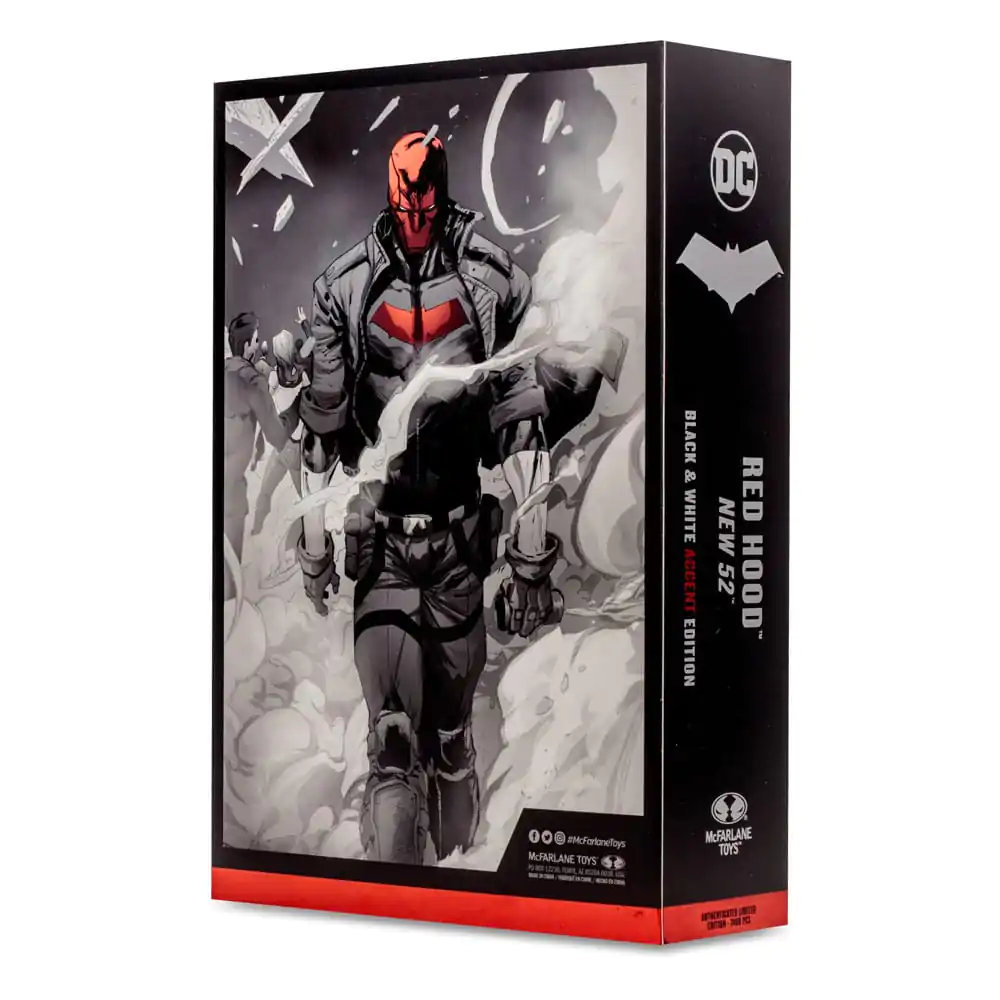 DC Multiverse Actionfigur Red Hood (The New 52) Black &amp; White Accent Edition (Gold Label) 18 cm Produktfoto