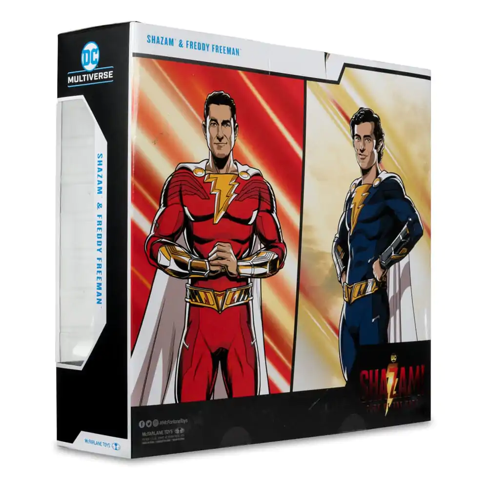 DC Multiverse Actionfiguren 2er-Pack Shazam (Battle Damage) & Freddie Freeman (Gold Label) 18 cm termékfotó