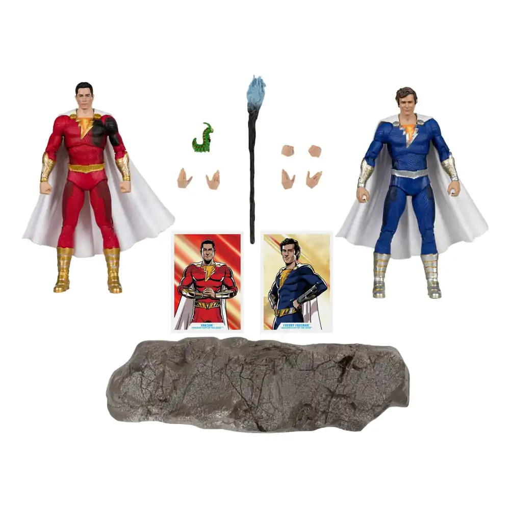 DC Multiverse Actionfiguren 2er-Pack Shazam (Battle Damage) & Freddie Freeman (Gold Label) 18 cm termékfotó