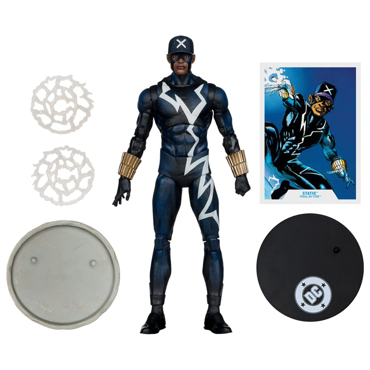 DC Multiverse Actionfigur Static Shock (Trial by Fire) (Gold Label) 18 cm Produktfoto