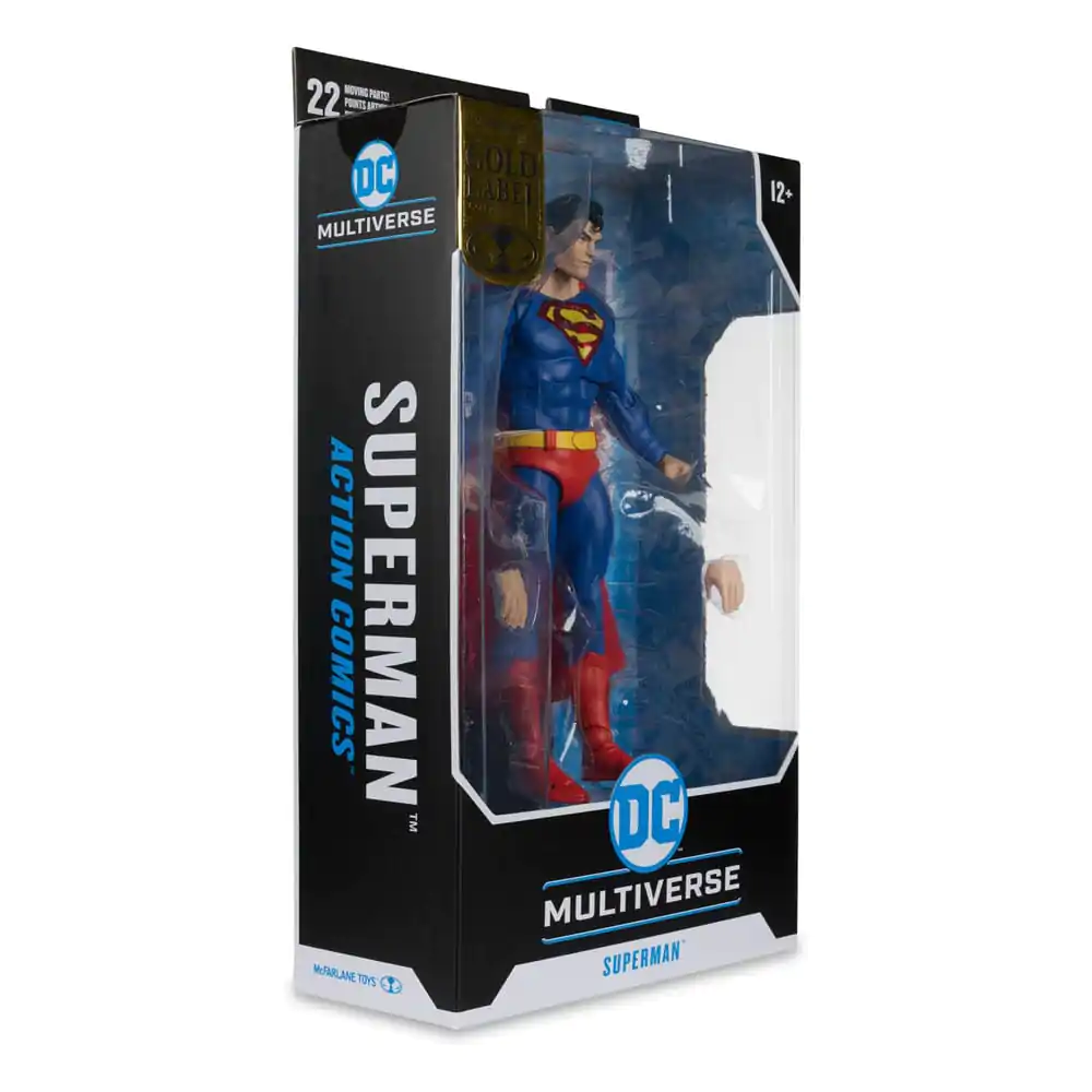 DC Multiverse Actionfigur Superman (Action Comics) (Gold Label) 18 cm Produktfoto