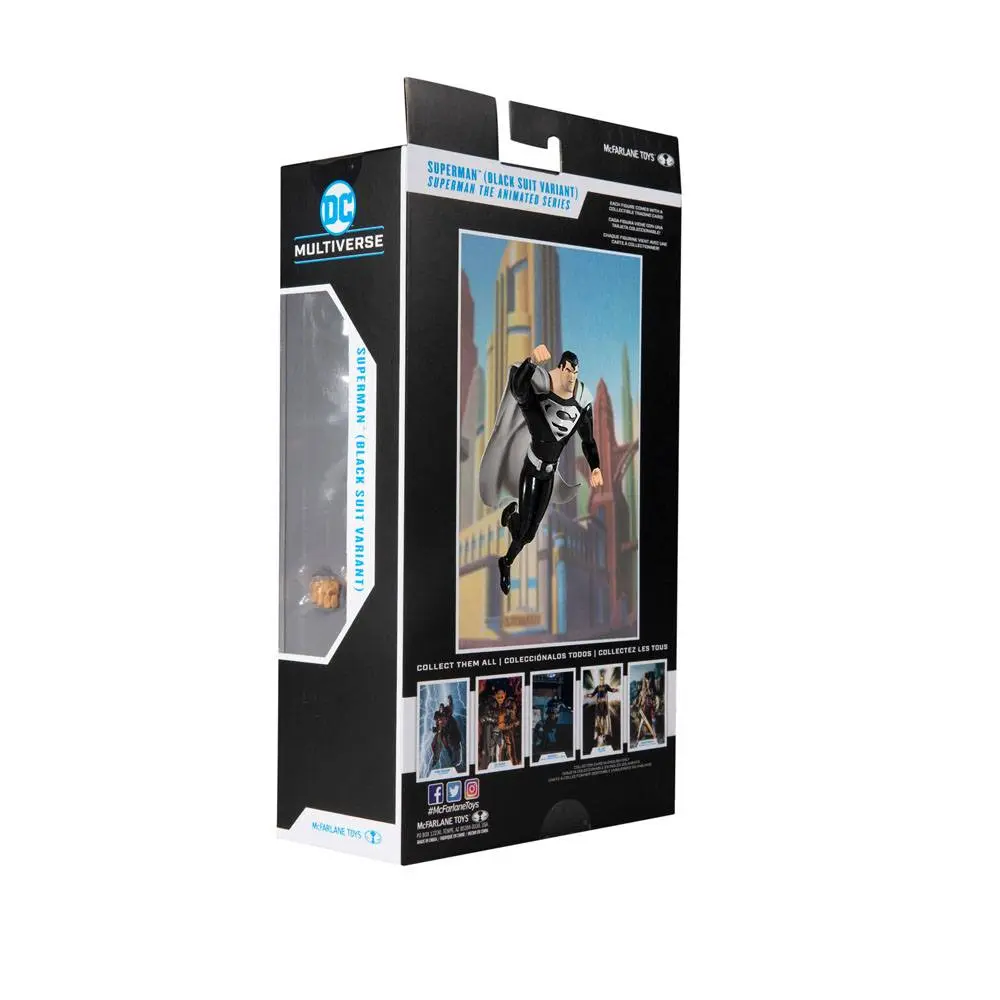 DC Multiverse Actionfigur Superman Black Suit Variant (Superman: The Animated Series) 18 cm Produktfoto