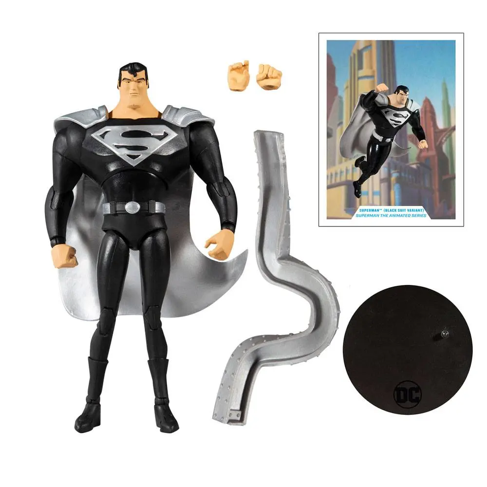 DC Multiverse Actionfigur Superman Black Suit Variant (Superman: The Animated Series) 18 cm Produktfoto