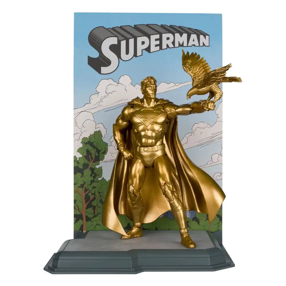 DC Multiverse Actionfigur Superman (Centennial Park Tribute Statue) Gold Label 18 cm termékfotó