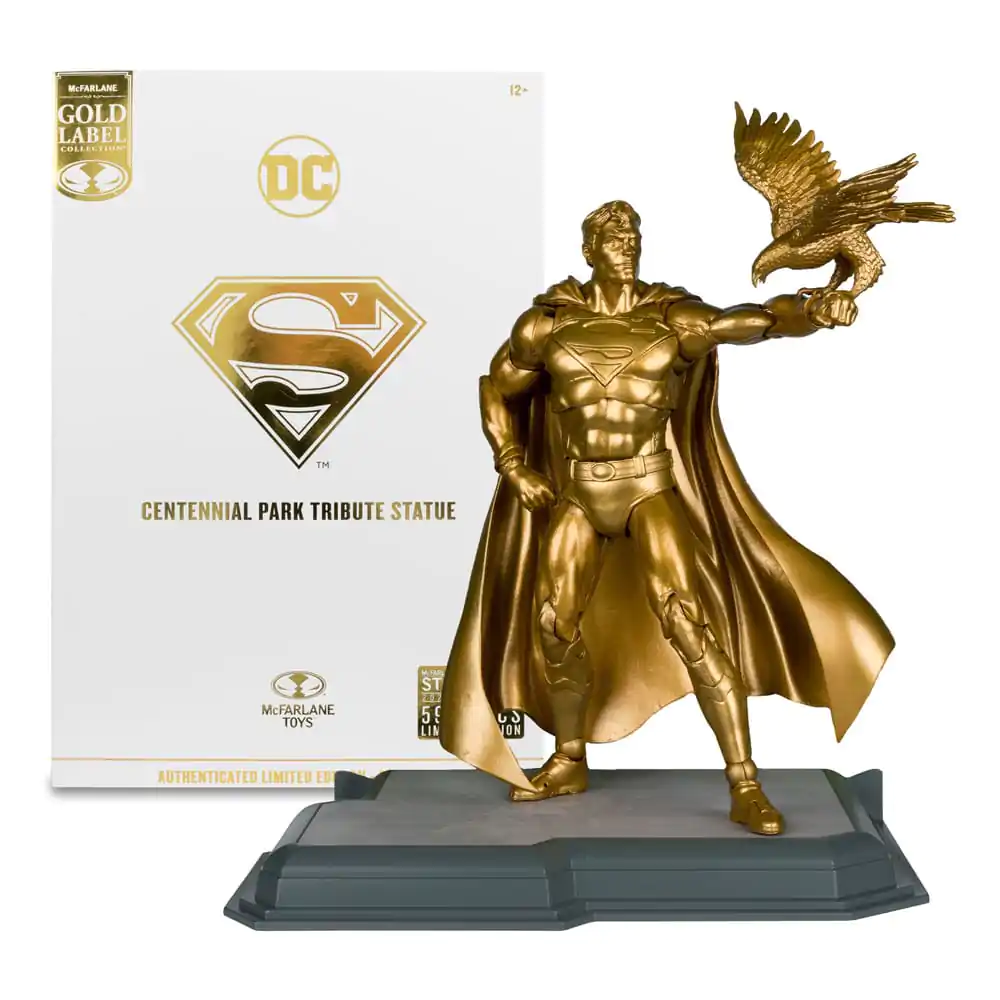 DC Multiverse Actionfigur Superman (Centennial Park Tribute Statue) Gold Label 18 cm termékfotó