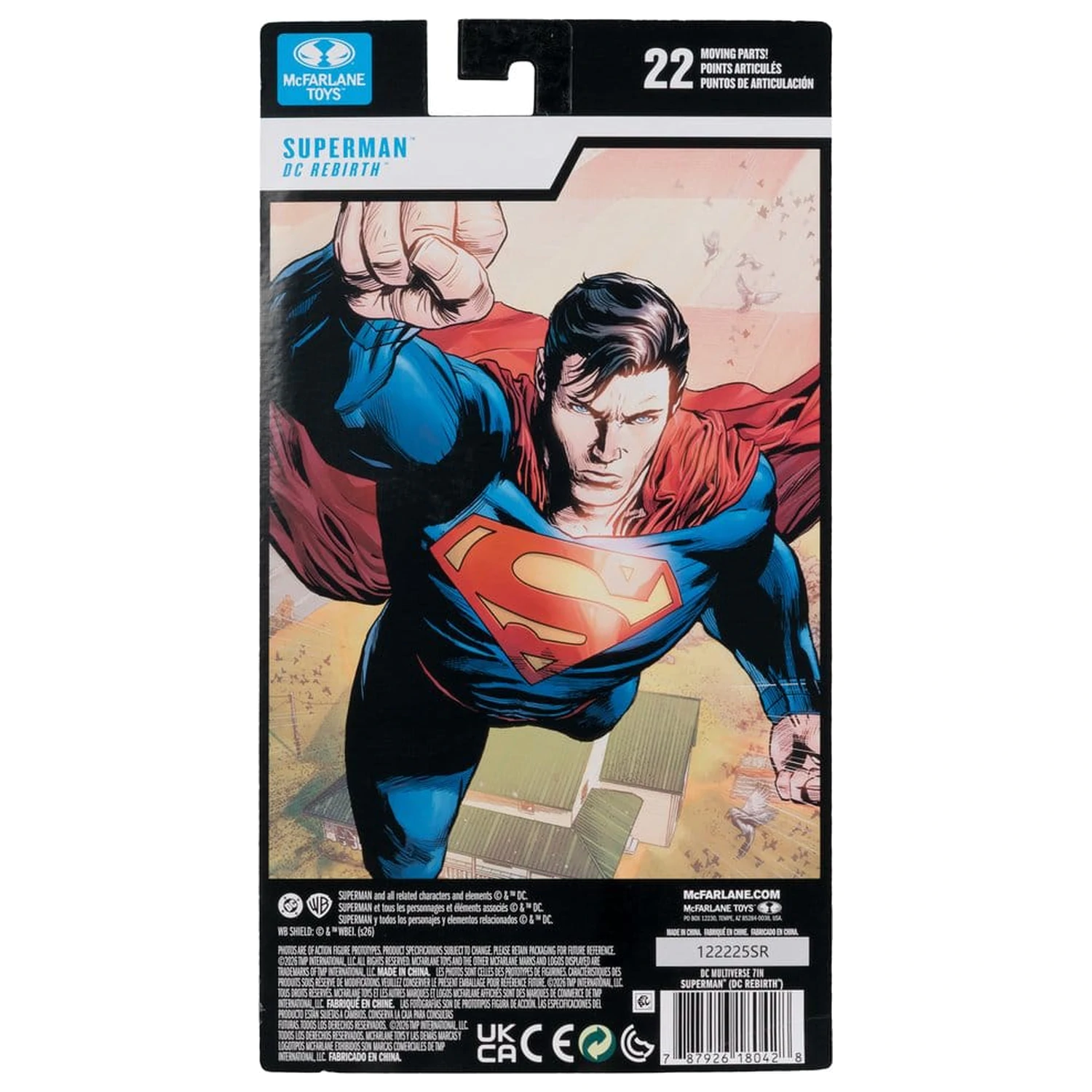 DC Multiverse Actionfigur Superman (Rebirth) (Blisterkarte) 18 cm Produktfoto