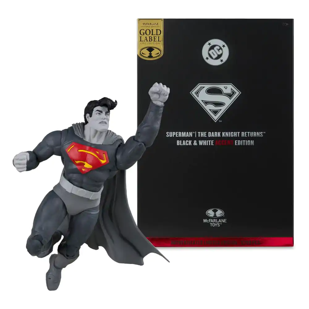 DC Multiverse Action Figur Superman (The Dark Knight Returns) (Black & White Accent Edition) (Gold Label) 18 cm Produktfoto