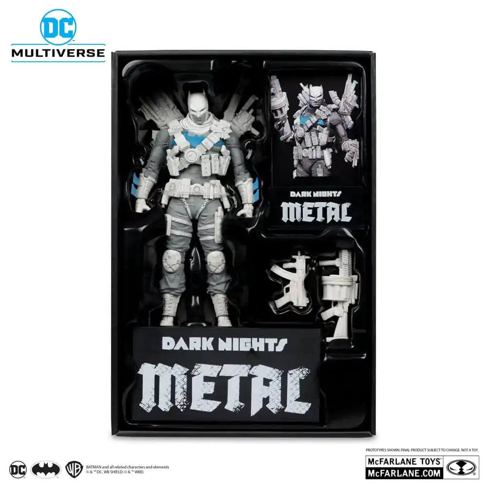 DC Multiverse Actionfigur The Grim Knight (Dark Nights Metal) (Black & White Accent Edition) (Gold Label) 18 cm Produktfoto