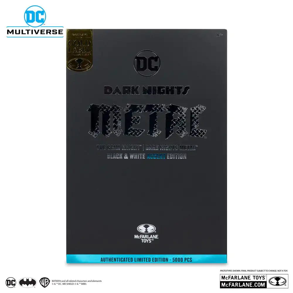 DC Multiverse Actionfigur The Grim Knight (Dark Nights Metal) (Black & White Accent Edition) (Gold Label) 18 cm Produktfoto