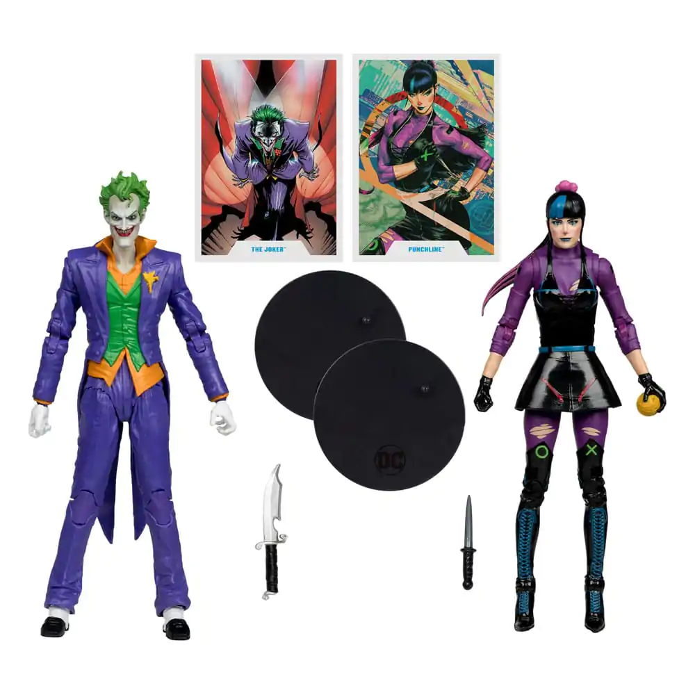 DC Multiverse Actionfiguren 2er-Pack The Joker & Punchline 18 cm termékfotó