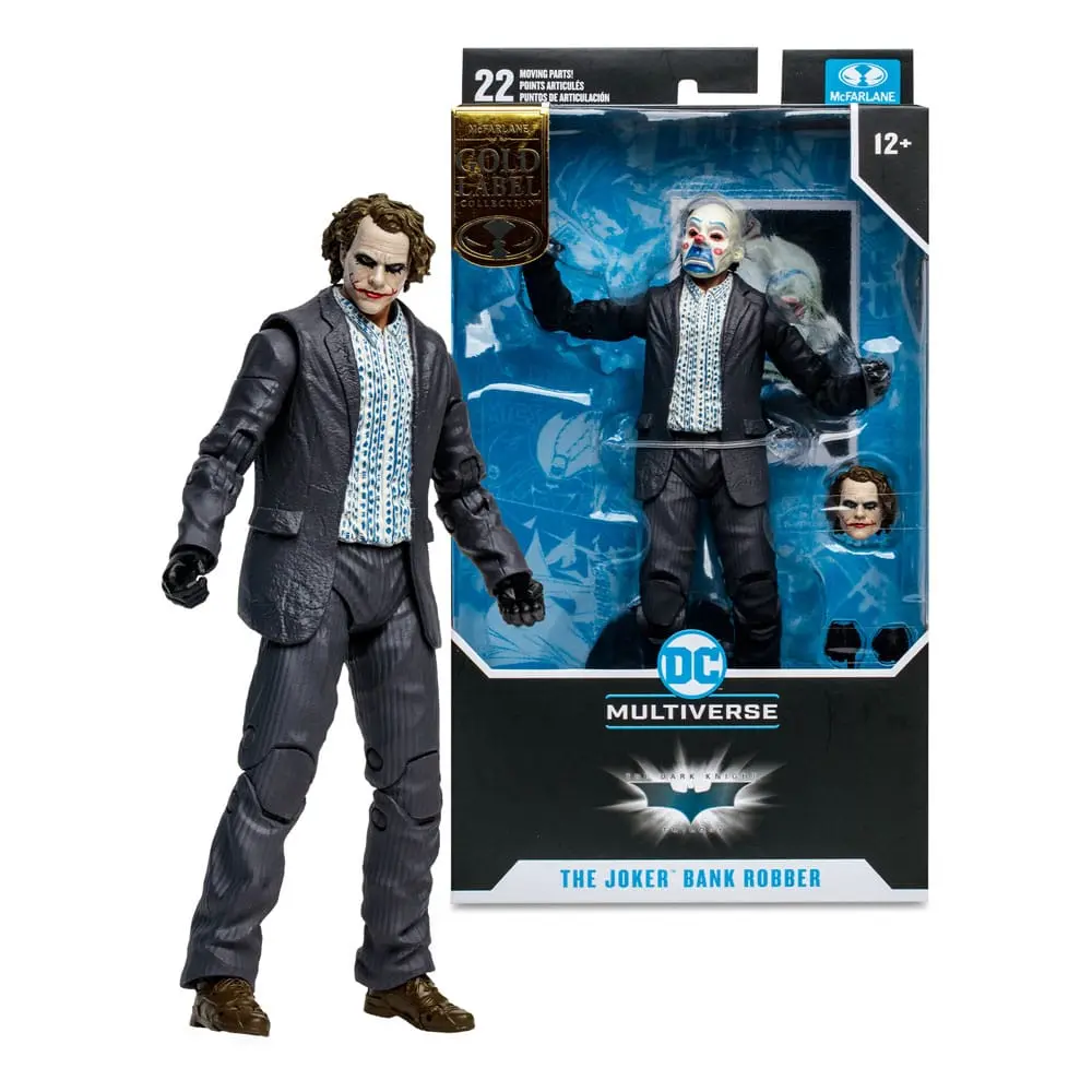DC Multiverse Action Figur The Joker (The Dark Knight) (Bank Robber Variant) (Gold Label) 18 cm Produktfoto