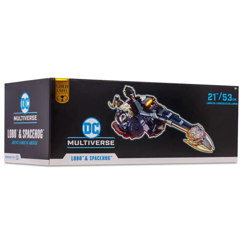 DC Multiverse Fahrzeug Lobo with Spacehog (Gold Label) Produktfoto