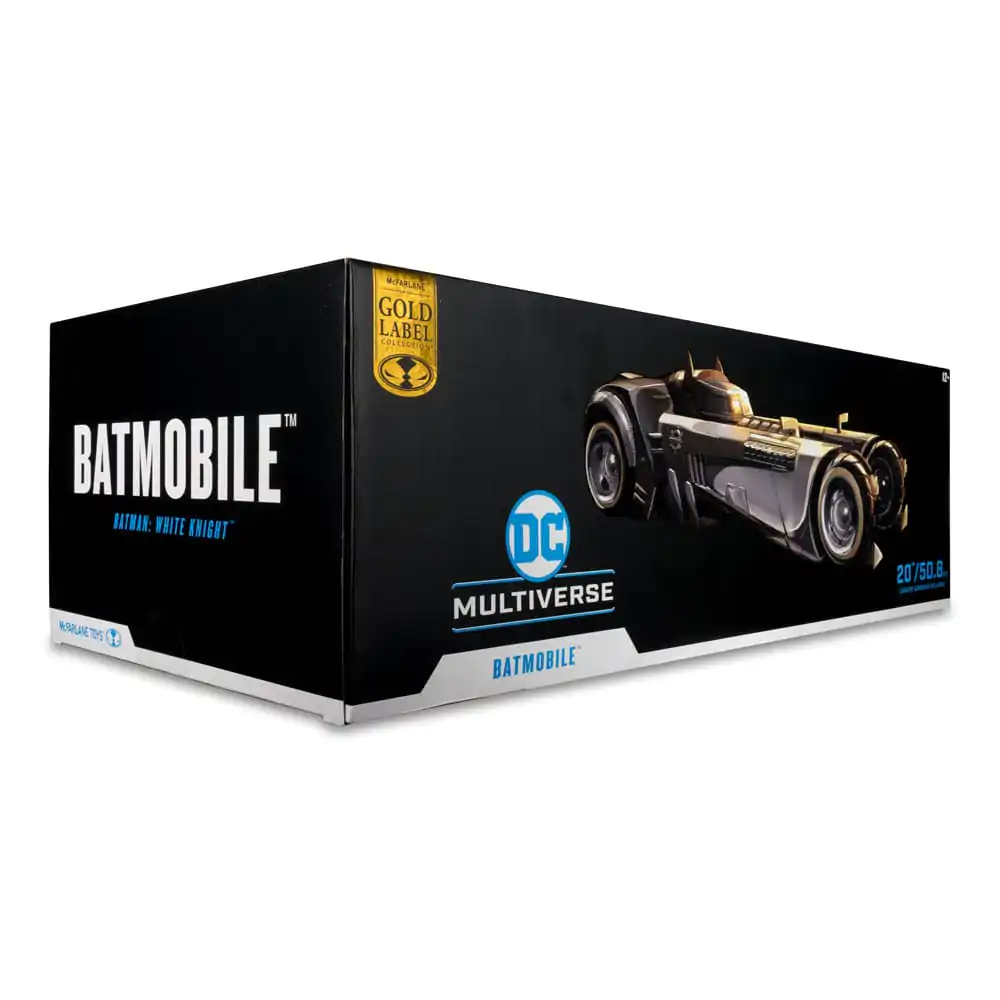 DC Multiverse Fahrzeug White Knight Batmobile (Gold Label) 18 cm Produktfoto