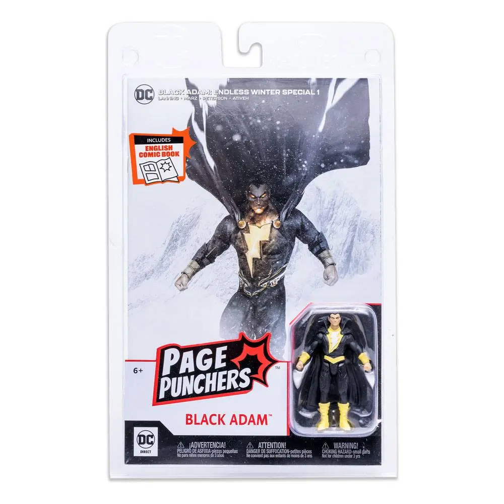 DC Page Punchers Actionfigur & Comic Black Adam (Endless Winter) 8 cm termékfotó