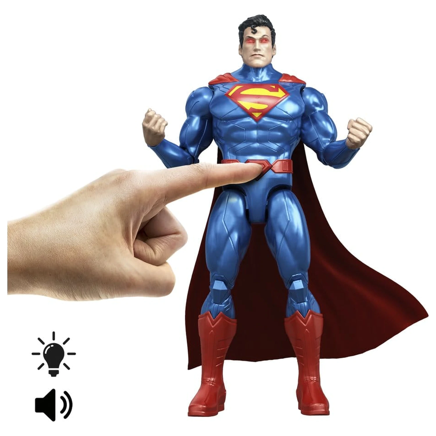 DC Premier Action-Figur mit Sound & Light Heat Vision Superman 16 cm Produktfoto