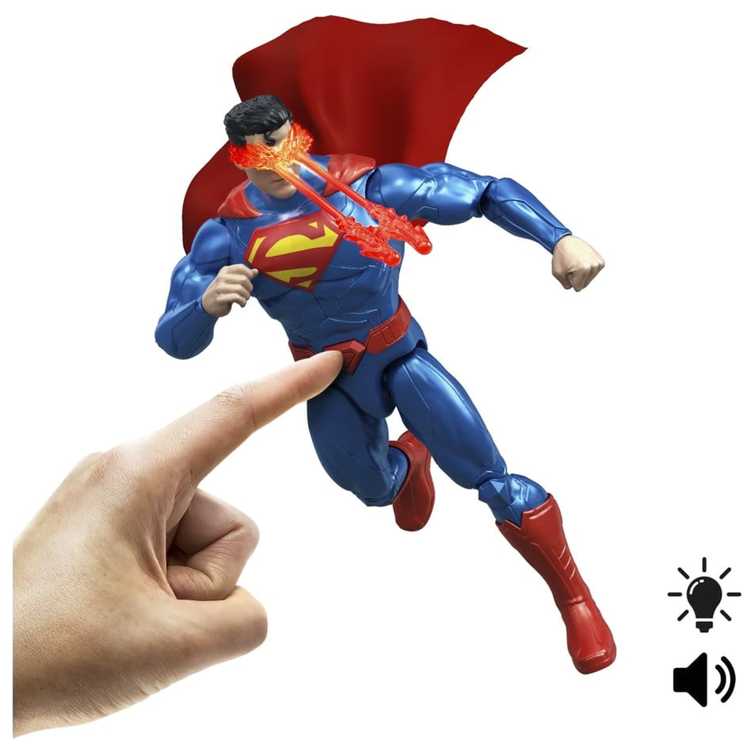 DC Premier Action-Figur mit Sound & Light Heat Vision Superman 16 cm Produktfoto