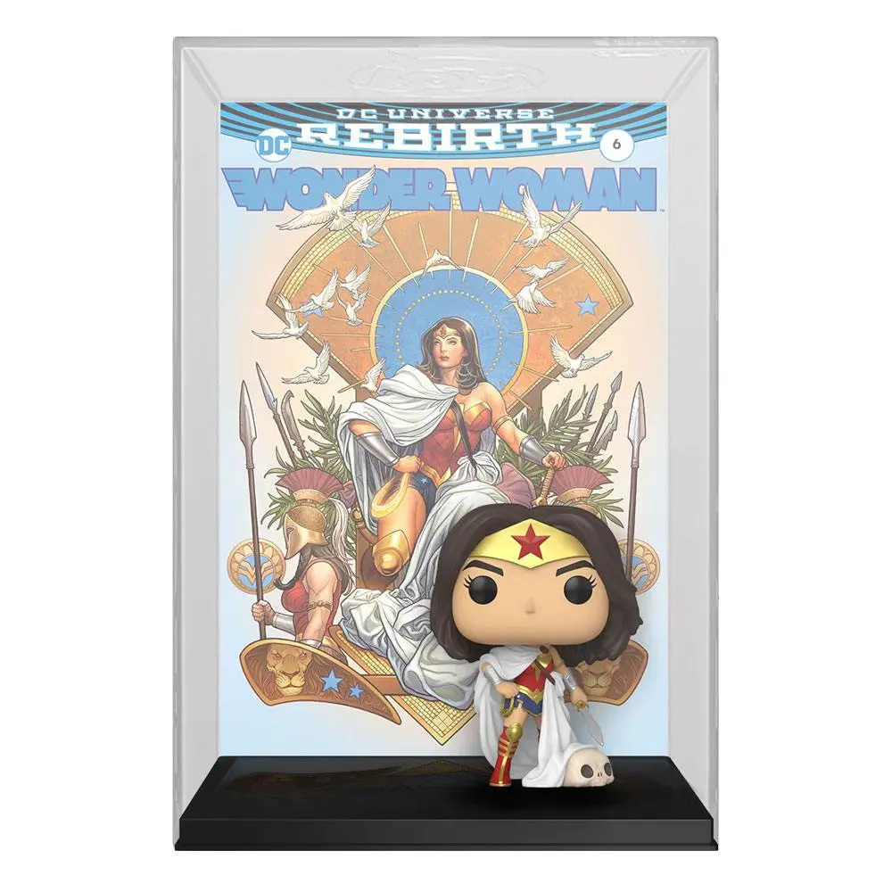 DC Rebirth POP! Comic Cover Vinyl Figur 80th Wonder Woman (Rebirth) On Throne Produktfoto