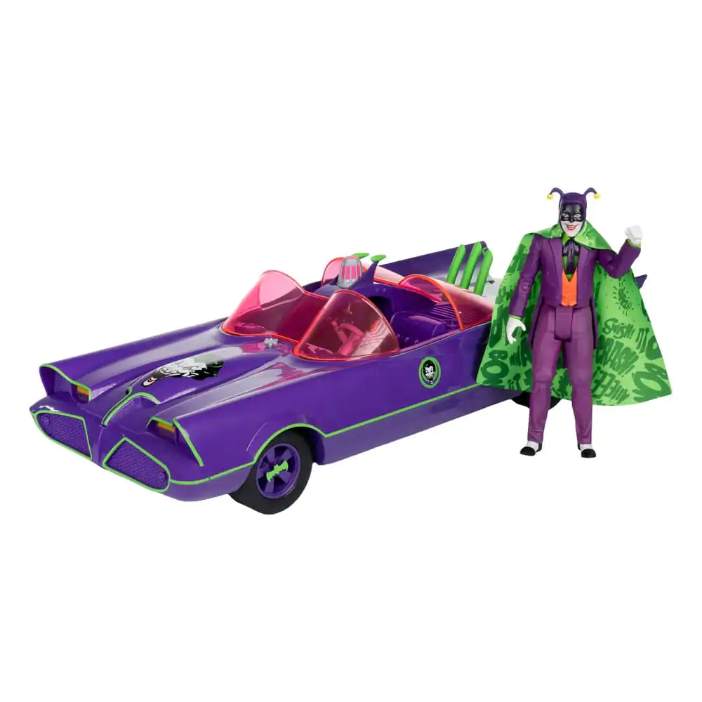 DC Retro Actionfigur Batman 66 Batmobil with Joker (Gold Label) 15 cm termékfotó