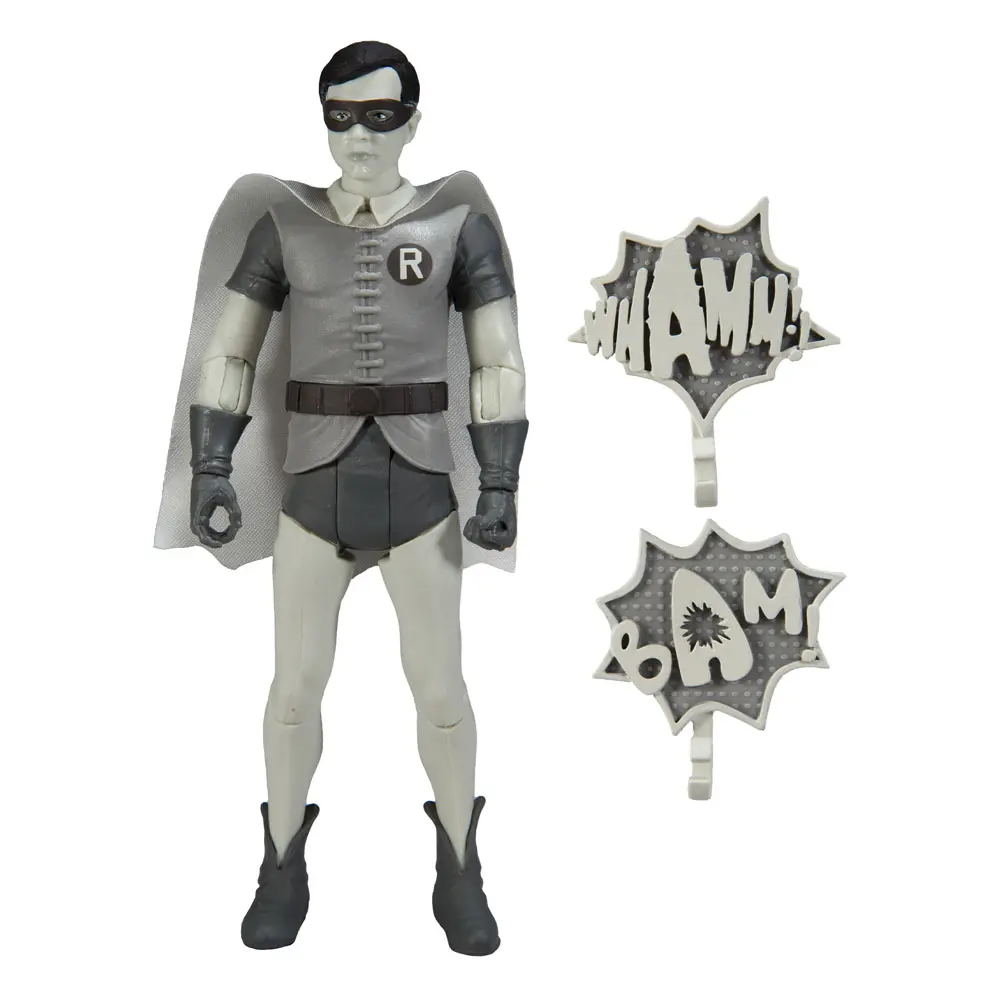 DC Retro Actionfigur Batman 66 Robin (Black & White TV Variant) 15 cm Produktfoto