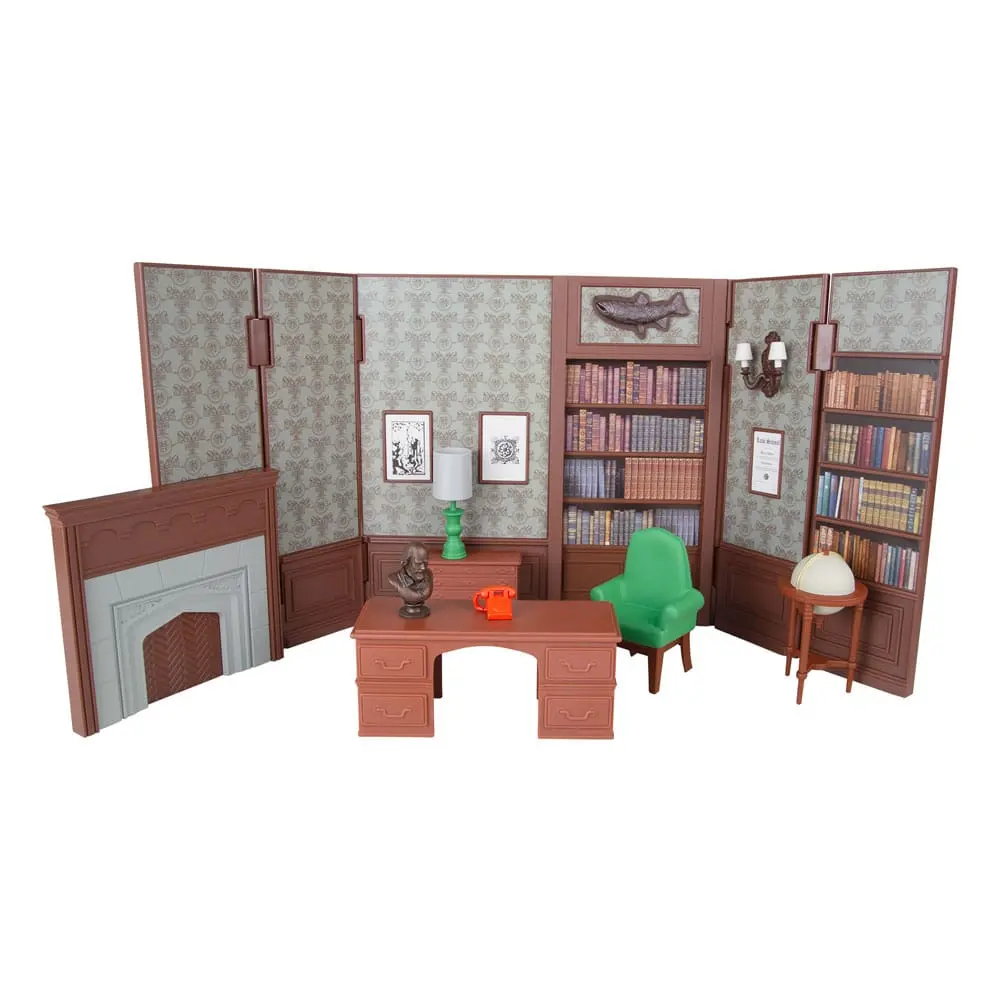 DC Retro Action Figur Batman 66 Wayne Manor Library Produktfoto