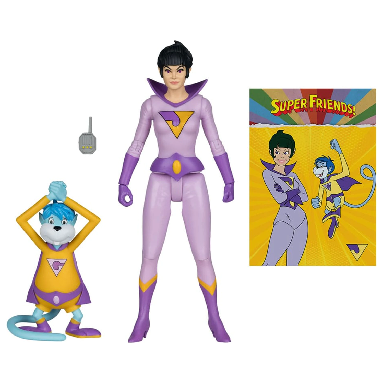 DC Retro Super Friends Actionfigur Jayna & Gleek (Red Platinum Edition) 15 cm Produktfoto