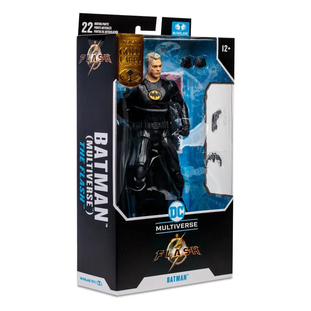 DC The Flash Movie Action Figur Batman Multiverse Unmasked (Gold Label) 18 cm Produktfoto