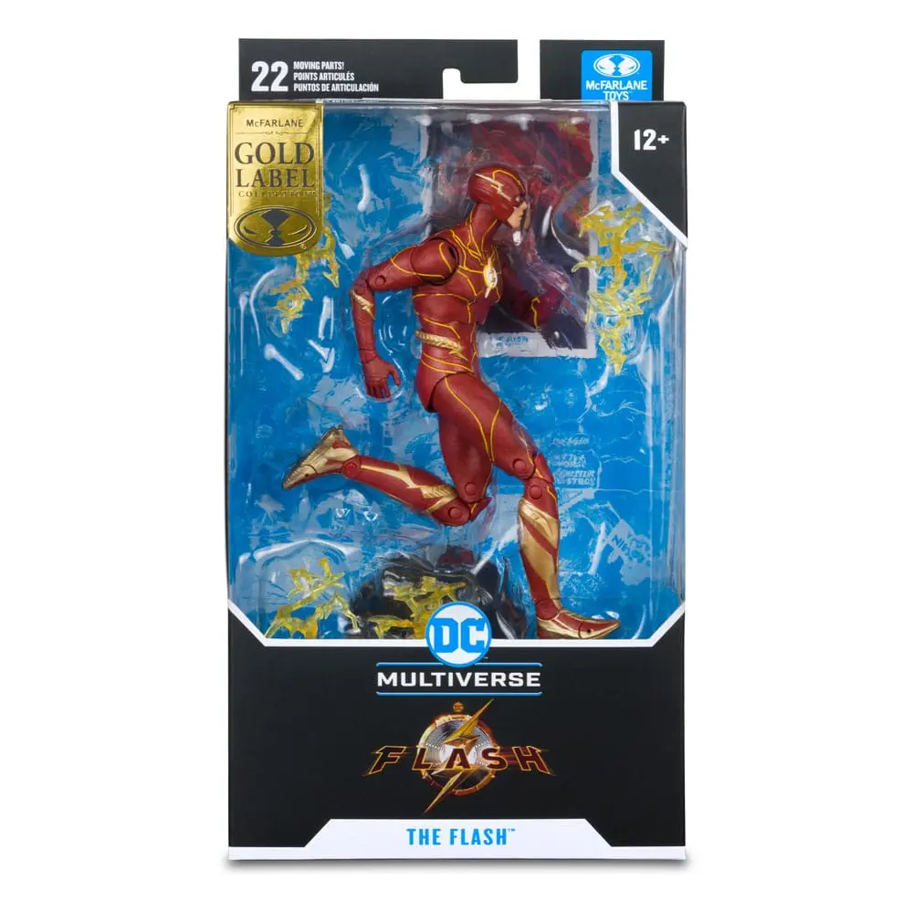 DC The Flash Movie Actionfigur The Flash (Speed Force Variant) (Gold Label) 18 cm Produktfoto
