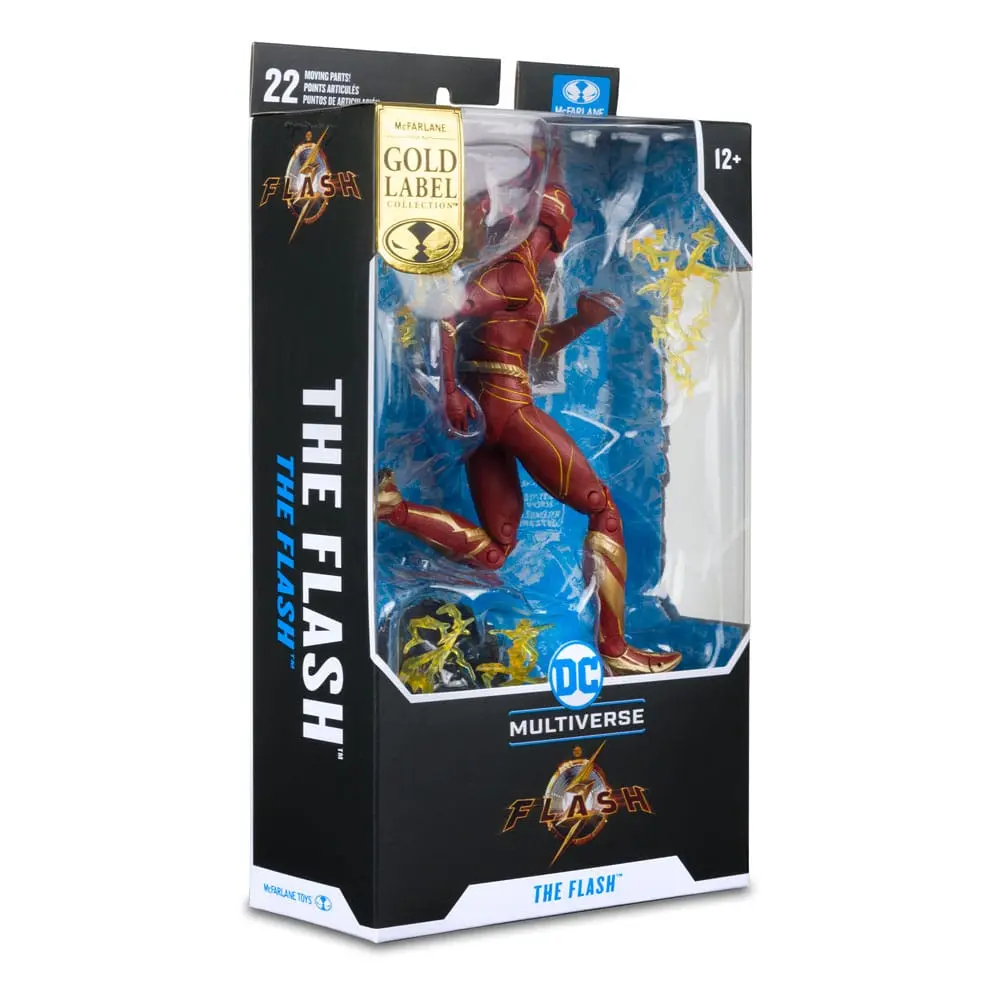 DC The Flash Movie Actionfigur The Flash (Speed Force Variant) (Gold Label) 18 cm Produktfoto