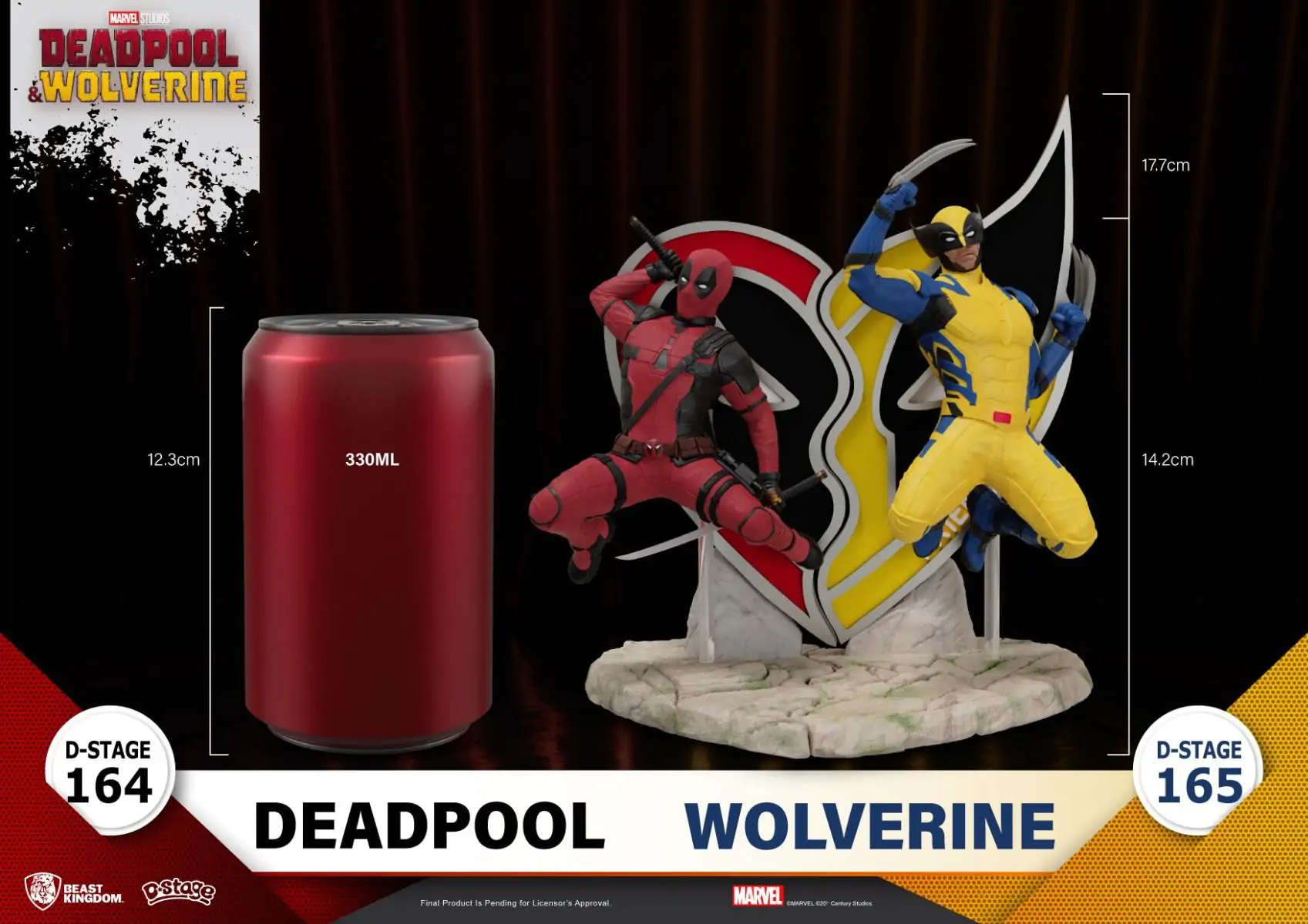 Deadpool 3 D-Stage PVC Diorama Deadpool 16 cm Produktfoto