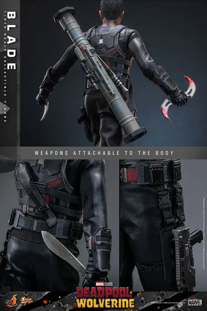 Deadpool & Wolverine Movie Masterpiece Actionfigur 1/6 Blade 30 cm Produktfoto