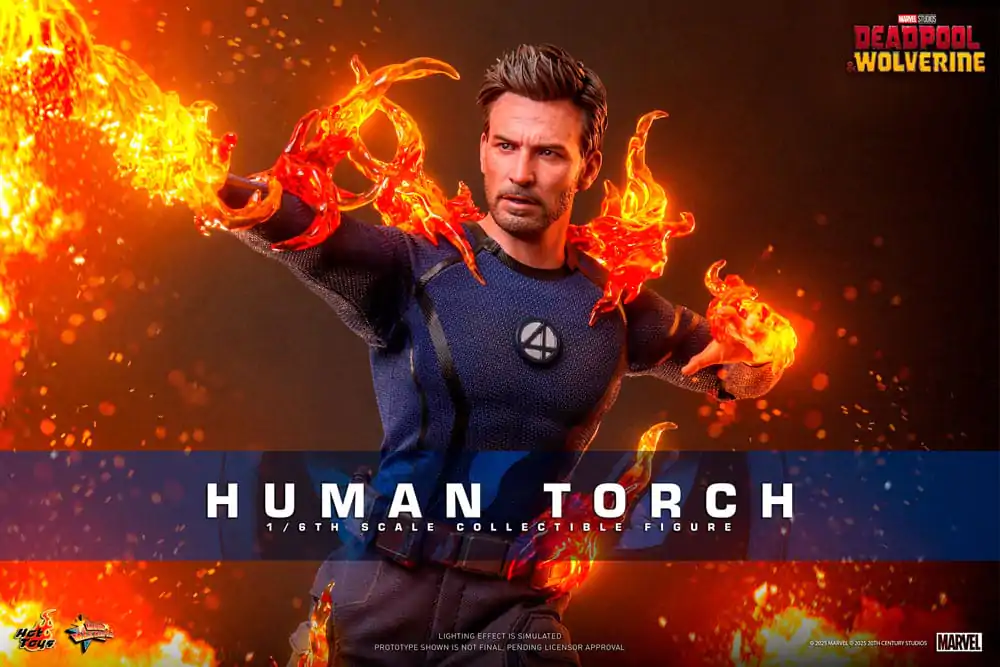 Deadpool & Wolverine Movie Masterpiece Actionfigur 1/6 Human Torch 31 cm Produktfoto