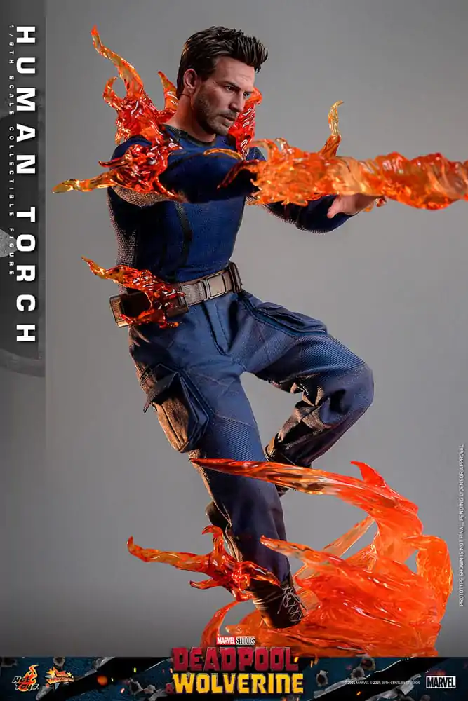 Deadpool & Wolverine Movie Masterpiece Actionfigur 1/6 Human Torch 31 cm Produktfoto