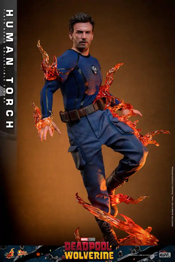 Deadpool & Wolverine Movie Masterpiece Actionfigur 1/6 Human Torch 31 cm Produktfoto