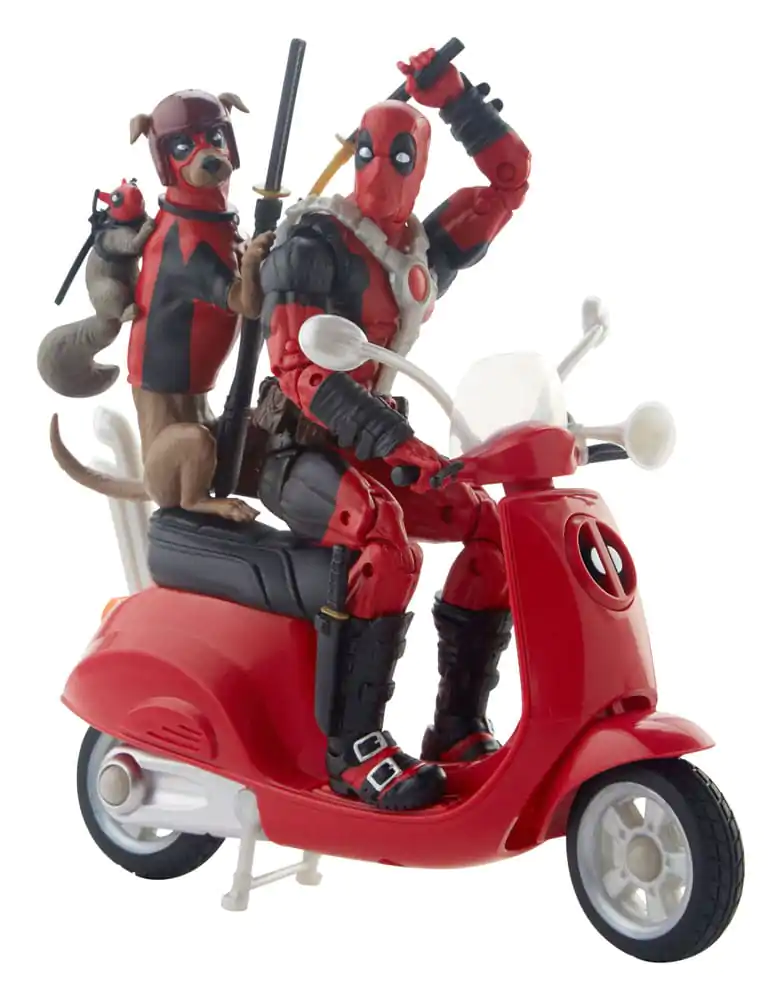 Deadpool Corps Marvel Legends Fahrzeug mit Figur Deadpool with Scooter 15 cm Produktfoto