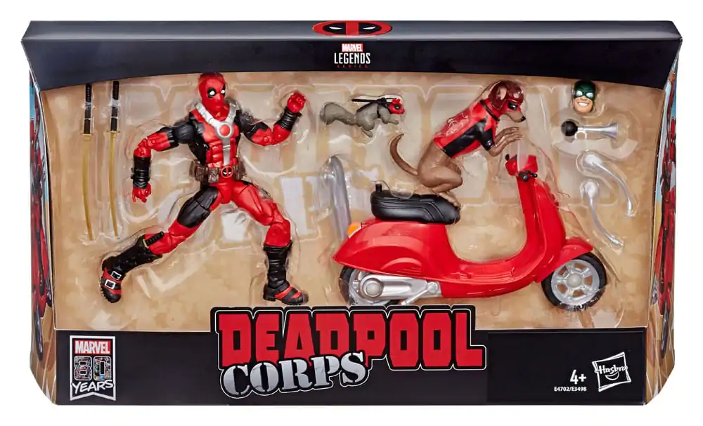 Deadpool Corps Marvel Legends Fahrzeug mit Figur Deadpool with Scooter 15 cm Produktfoto