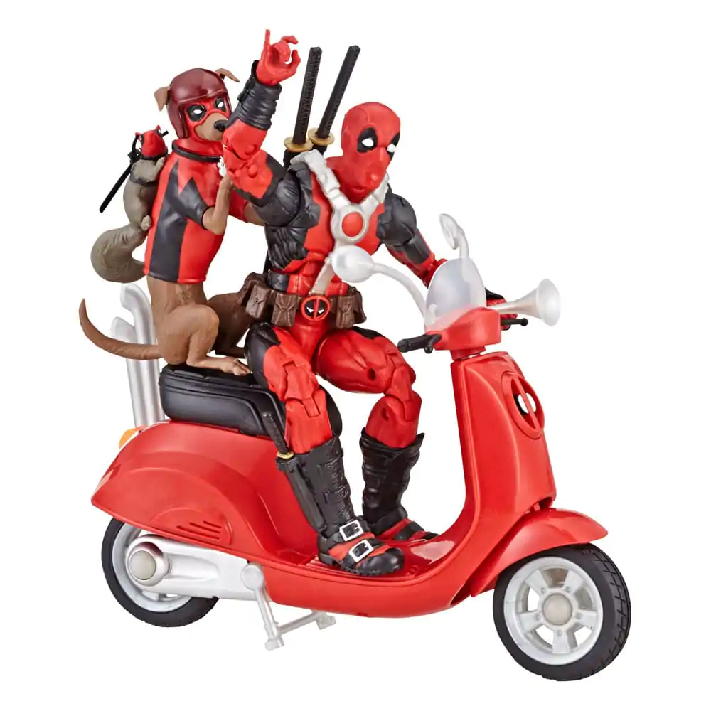 Deadpool Corps Marvel Legends Fahrzeug mit Figur Deadpool with Scooter 15 cm Produktfoto