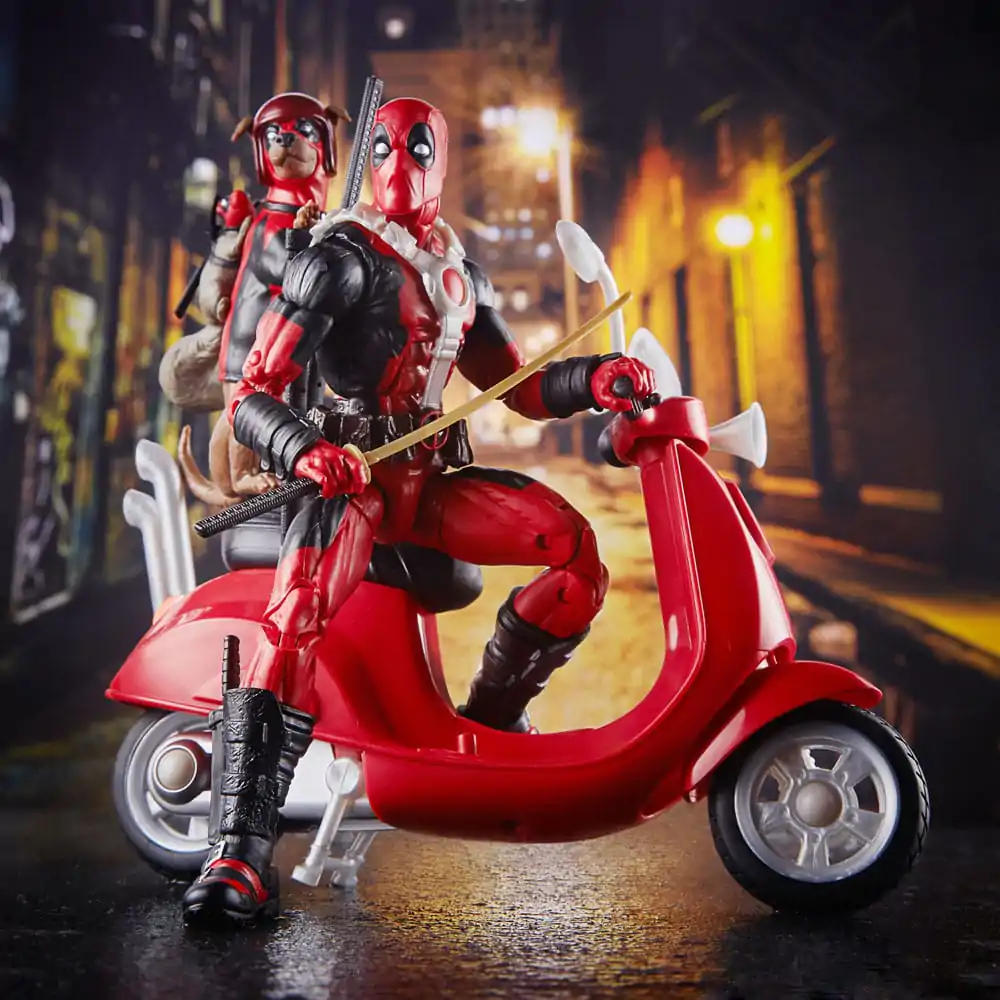 Deadpool Corps Marvel Legends Fahrzeug mit Figur Deadpool with Scooter 15 cm Produktfoto