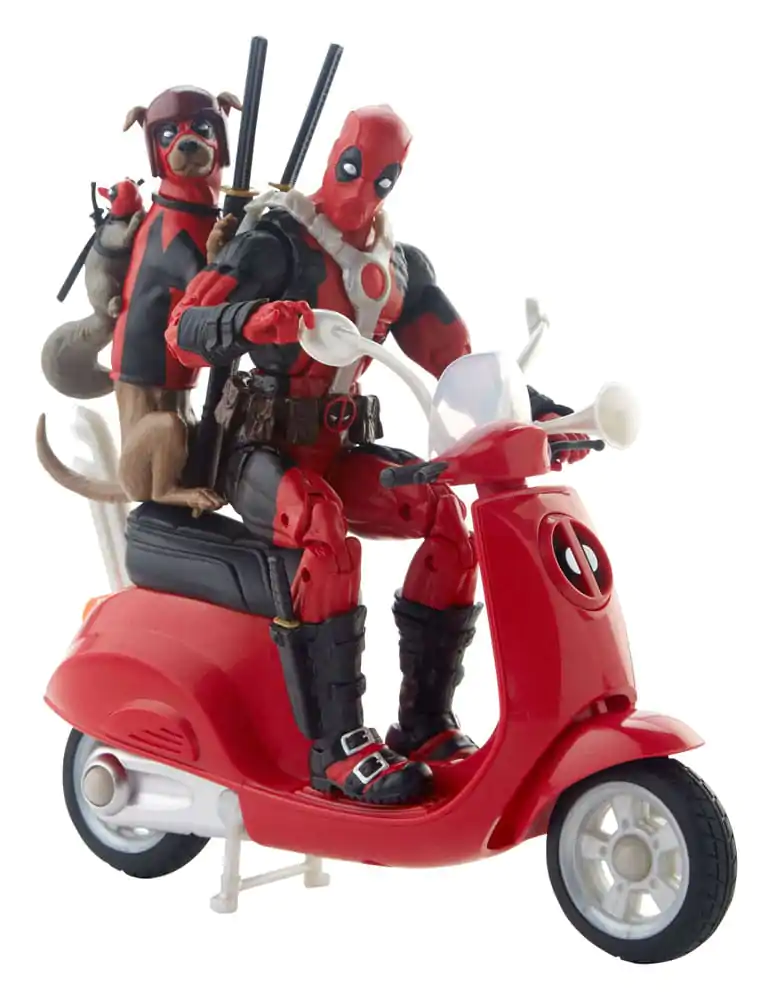 Deadpool Corps Marvel Legends Fahrzeug mit Figur Deadpool with Scooter 15 cm Produktfoto