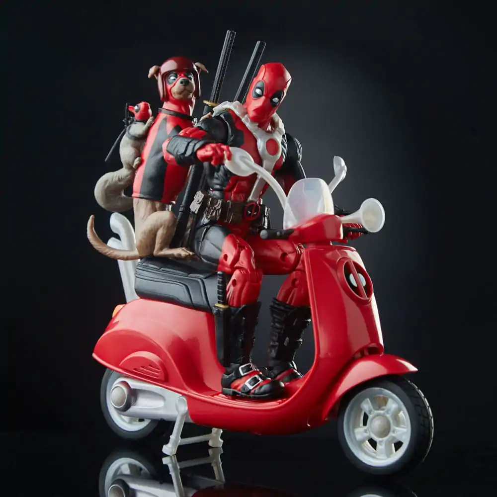 Deadpool Corps Marvel Legends Fahrzeug mit Figur Deadpool with Scooter 15 cm Produktfoto