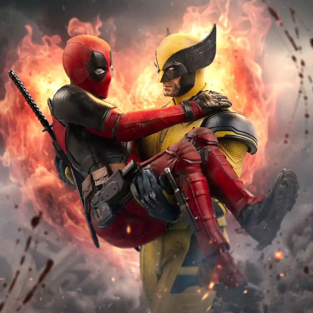 Deadpool Deluxe Art Scale Statue 1/10 Deadpool & Wolverine 21 cm termékfotó