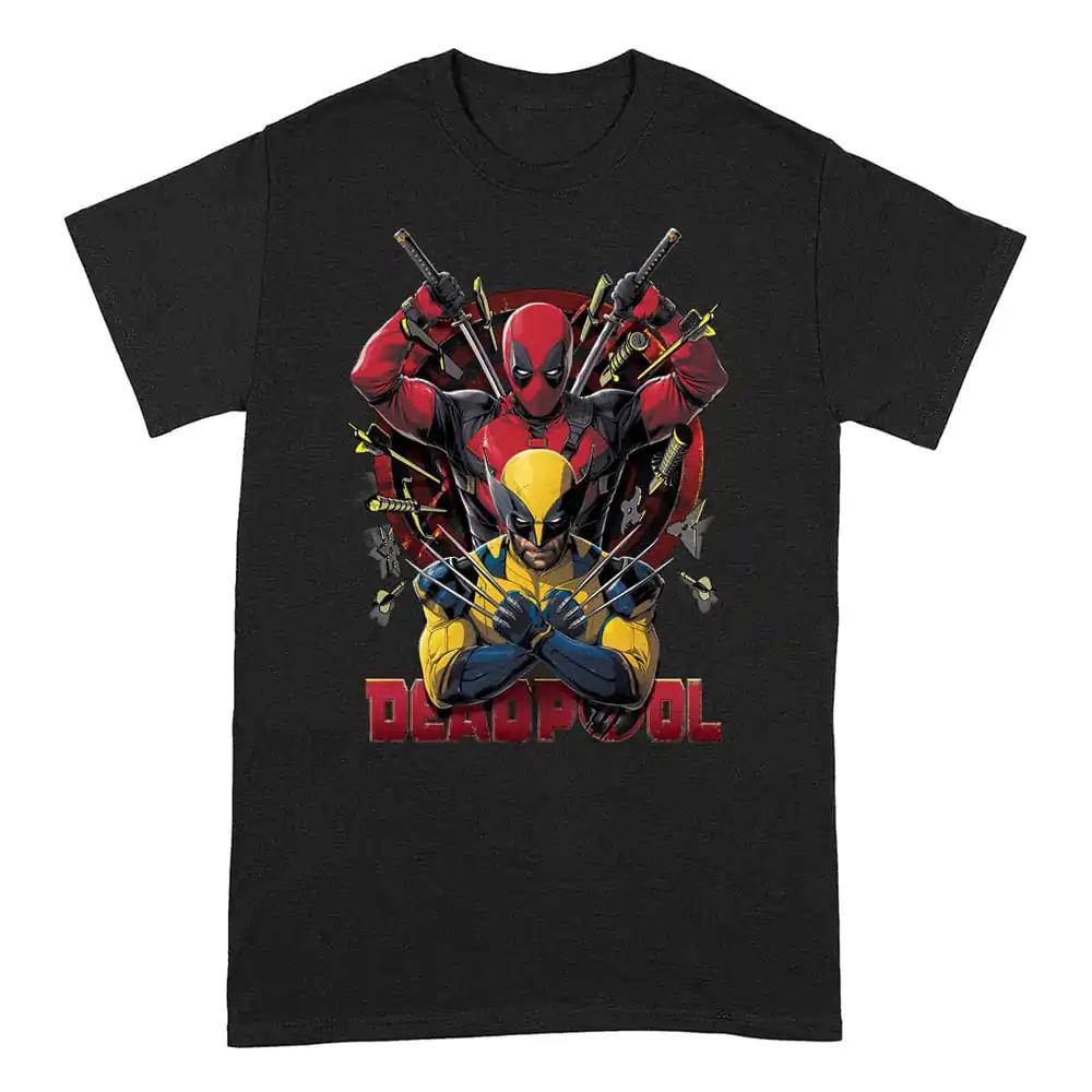 Deadpool T-Shirt Deadpool And Wolverine Pose termékfotó