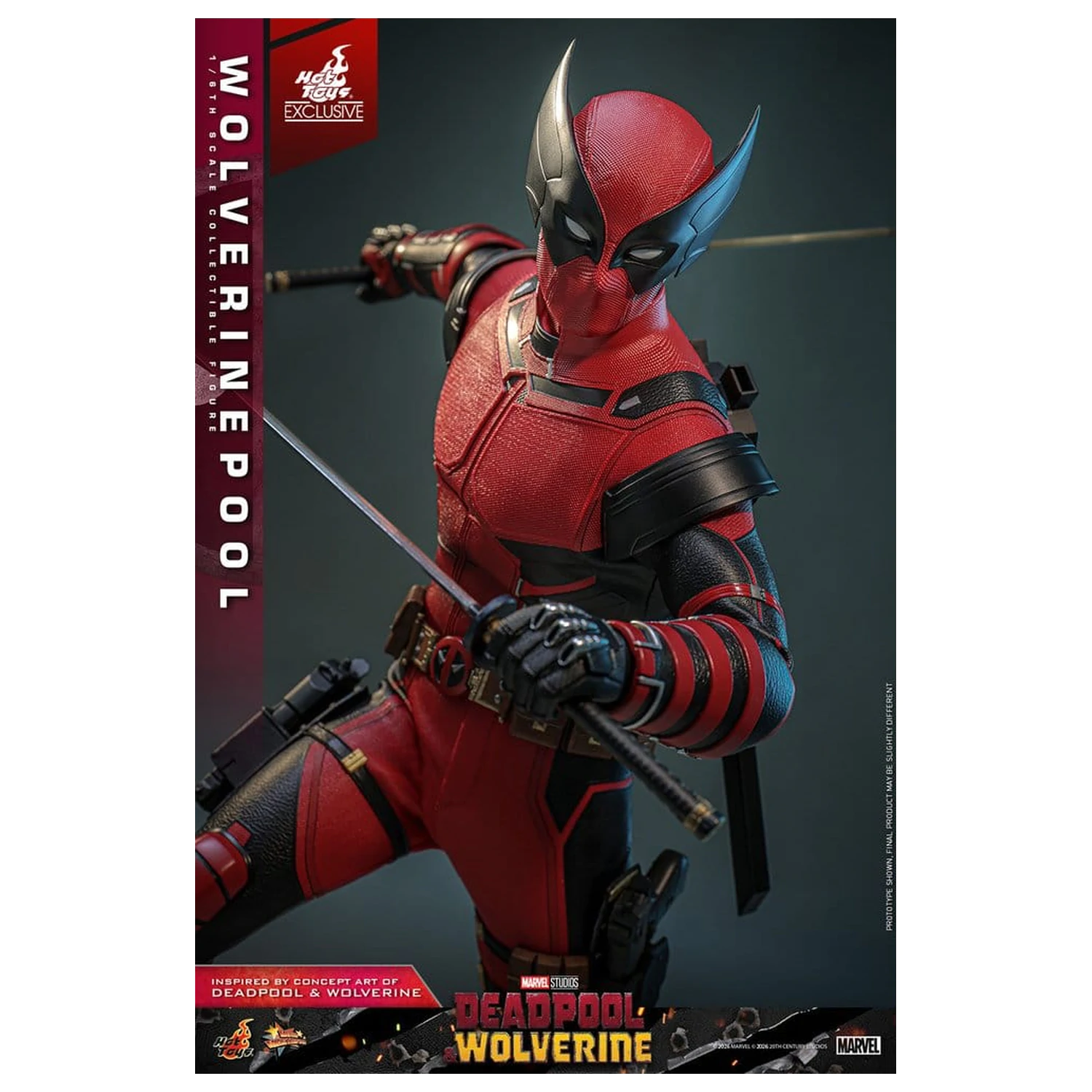 Deadpool & Wolverine Movie Masterpiece Action Figur 1/6 Wolverinepool 31 cm Produktfoto