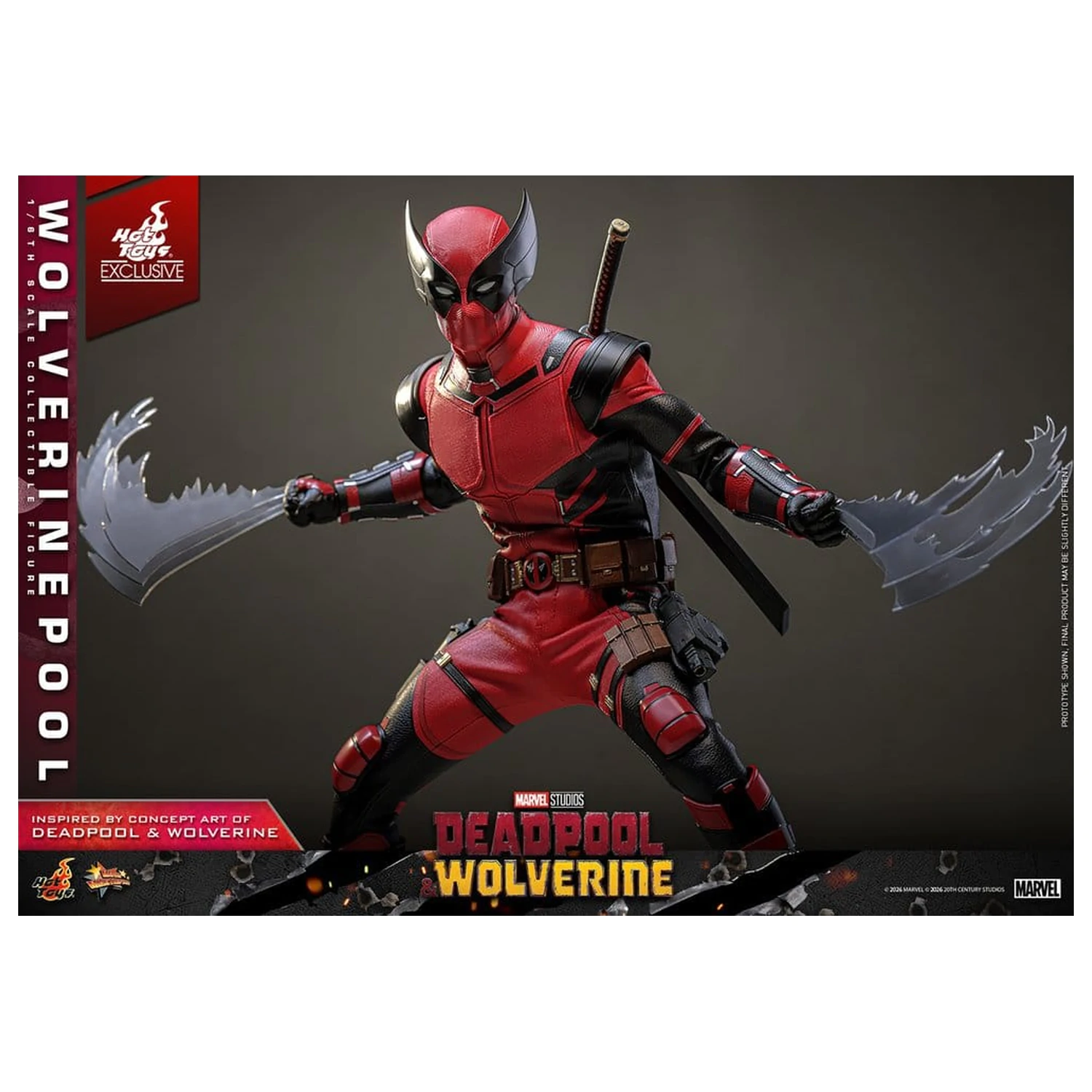 Deadpool & Wolverine Movie Masterpiece Action Figur 1/6 Wolverinepool 31 cm Produktfoto