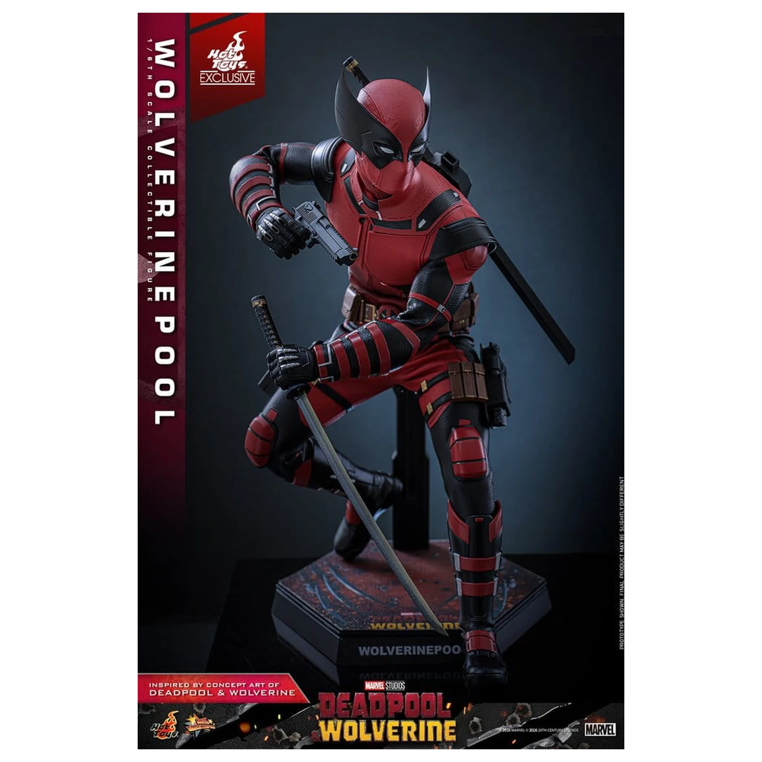 Deadpool & Wolverine Movie Masterpiece Action Figur 1/6 Wolverinepool 31 cm Produktfoto