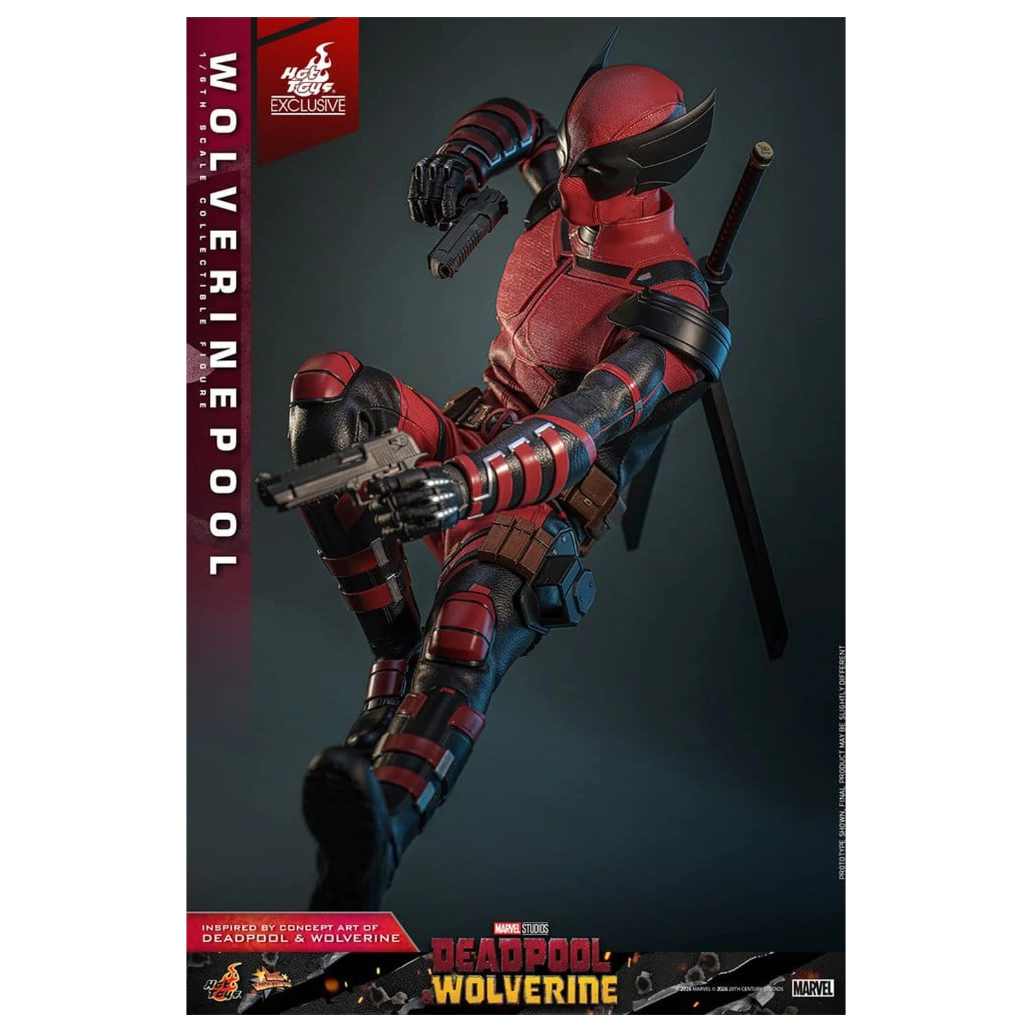 Deadpool & Wolverine Movie Masterpiece Action Figur 1/6 Wolverinepool 31 cm Produktfoto