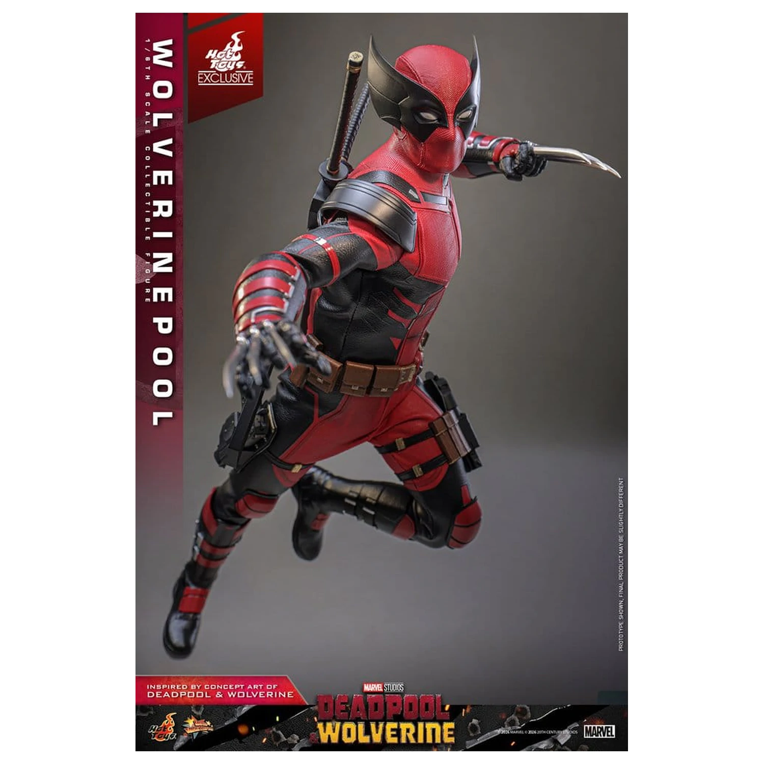 Deadpool & Wolverine Movie Masterpiece Action Figur 1/6 Wolverinepool 31 cm Produktfoto