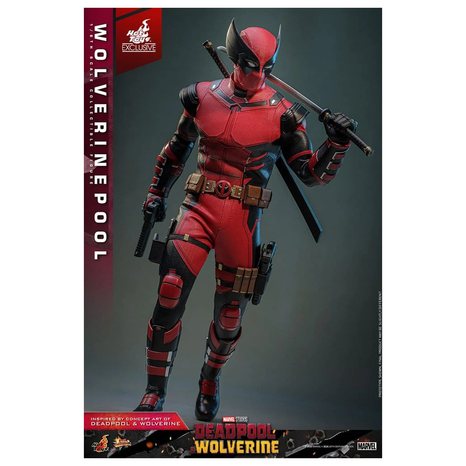 Deadpool & Wolverine Movie Masterpiece Action Figur 1/6 Wolverinepool 31 cm Produktfoto