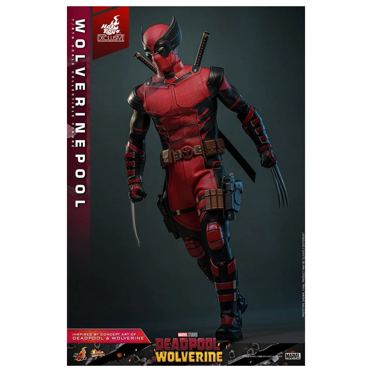 Deadpool & Wolverine Movie Masterpiece Action Figur 1/6 Wolverinepool 31 cm Produktfoto