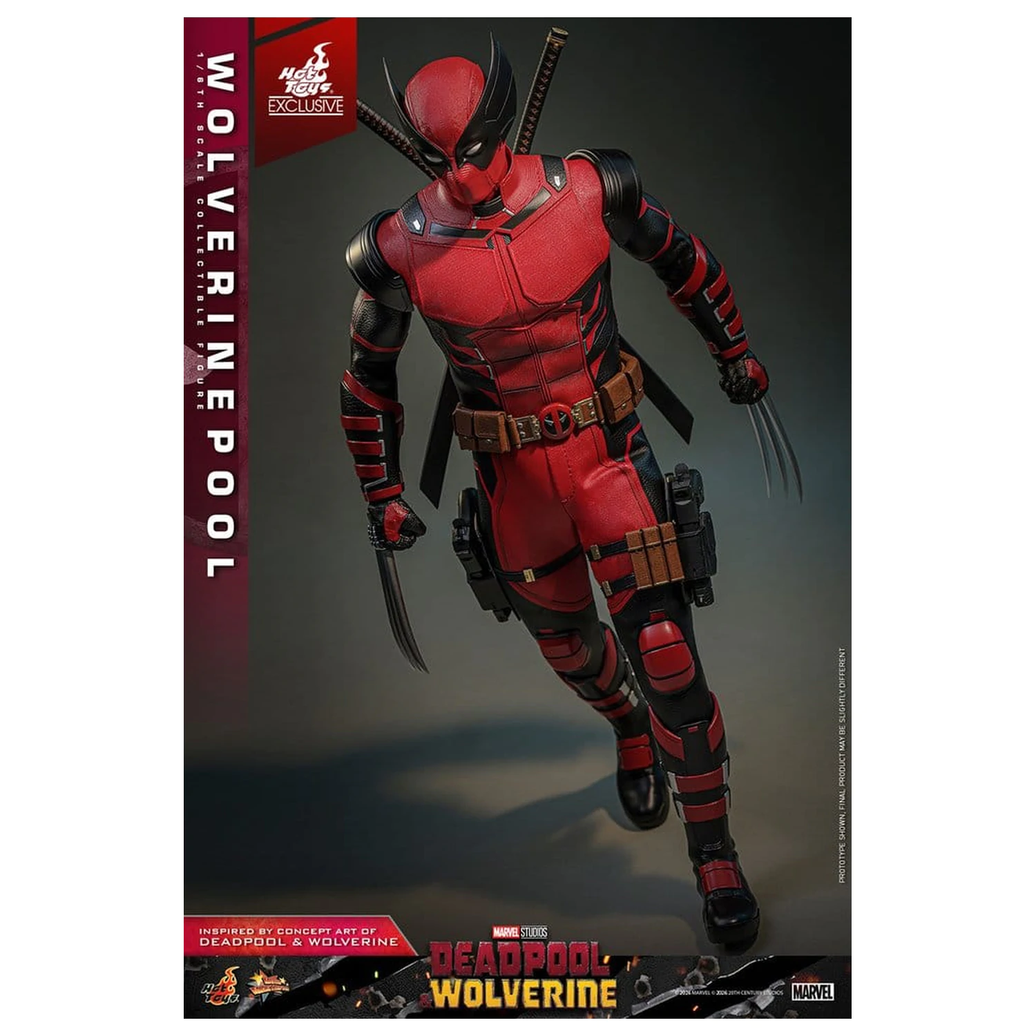 Deadpool & Wolverine Movie Masterpiece Action Figur 1/6 Wolverinepool 31 cm Produktfoto